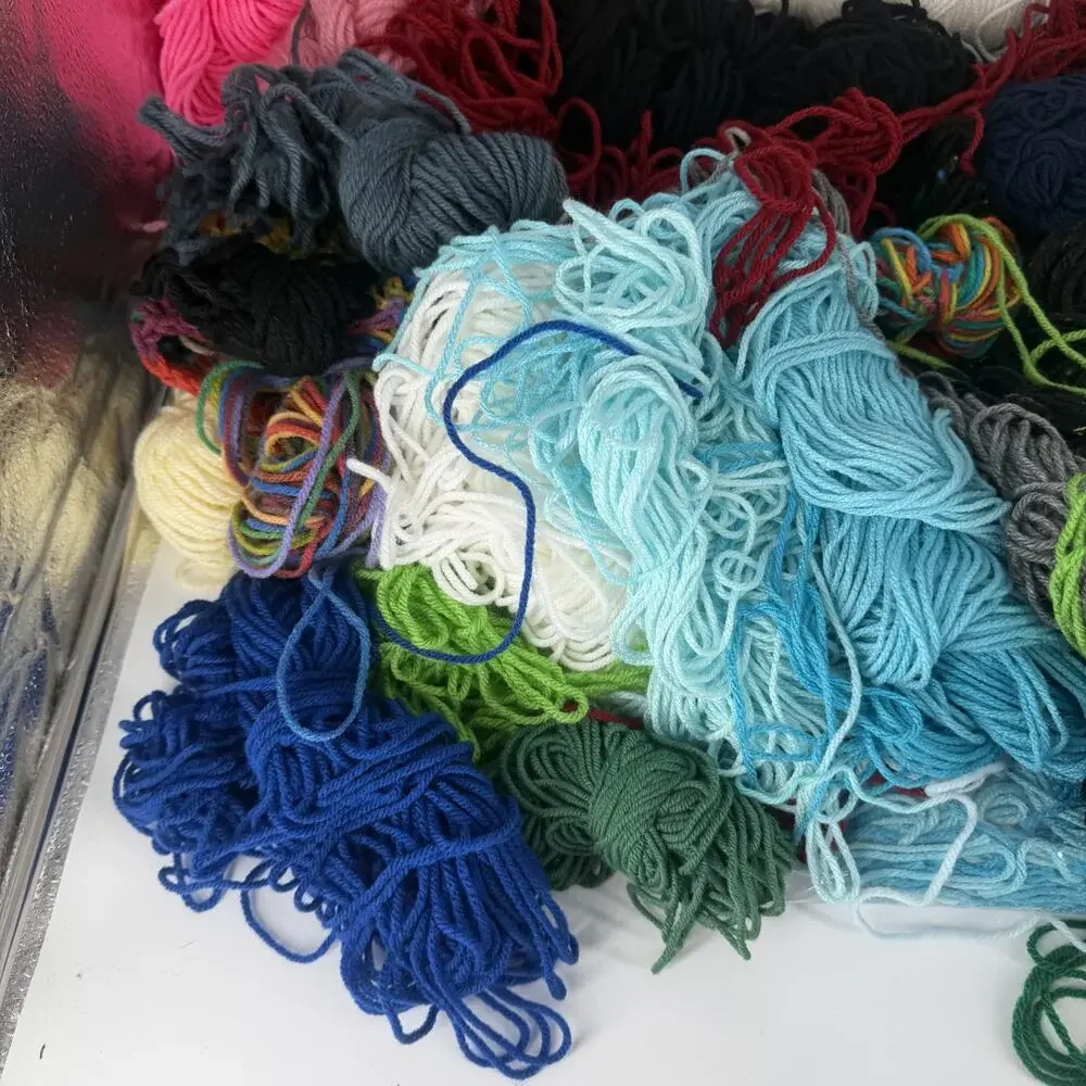 Large Yarn Red Heart Super Saver Caron 4.11 Lbs Mixed Lot No Labels